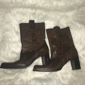 What’s What brand Brown Boots Leather Upper 9M